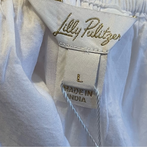 Lilly Pulitzer Maisha Eyelet Top Size L - Picture 11 of 12